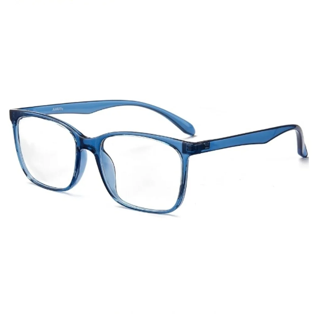 Blue Light Blocking Anti Eyestrain Lens Eyeglasses Blue Frame
